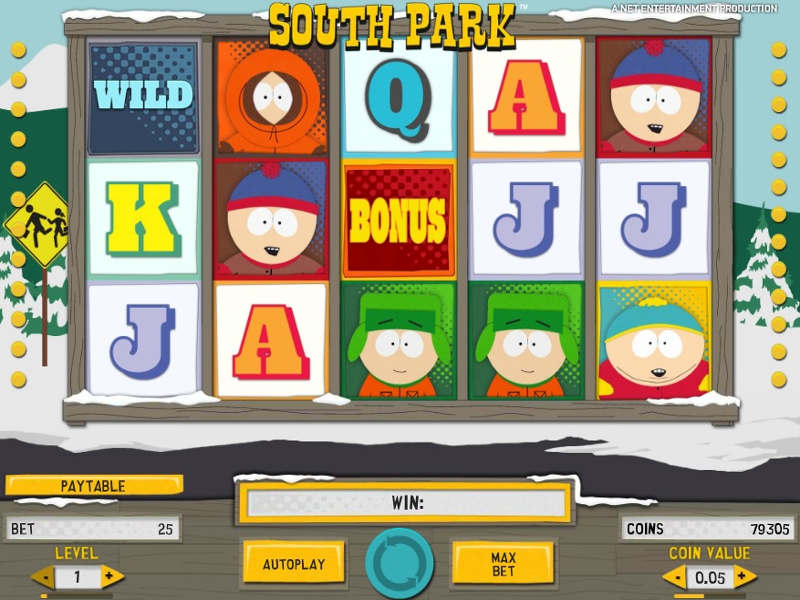south park caça niqueis