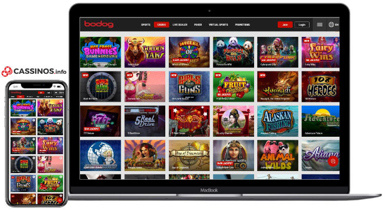 jogos e ofertas do Bodog cassino