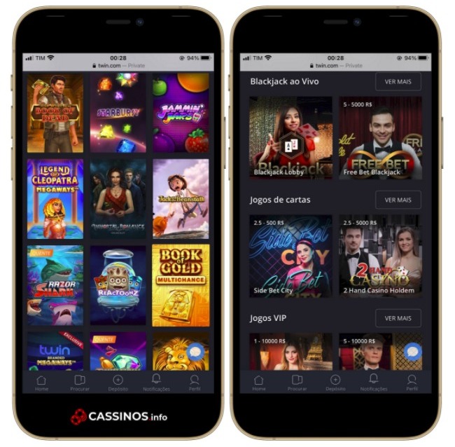 cassino Twin app