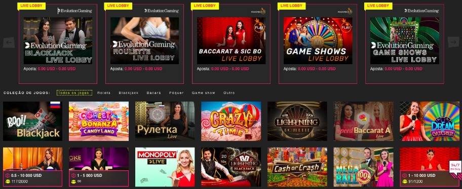 Booi Casino online ao vivo