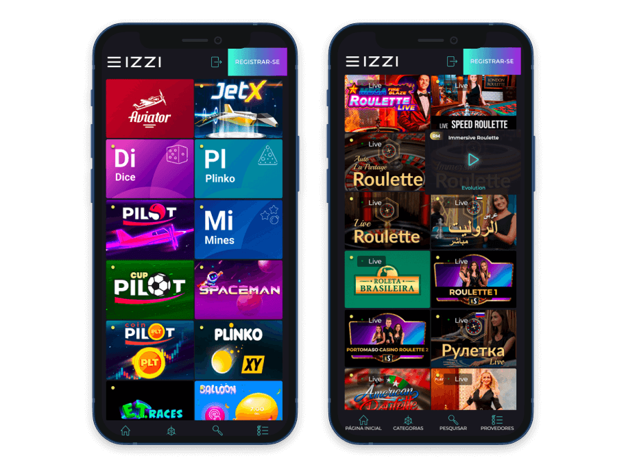 Izzi casino app