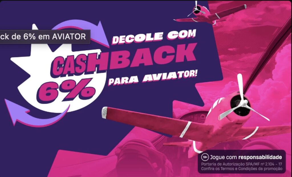 Cashback para Aviator