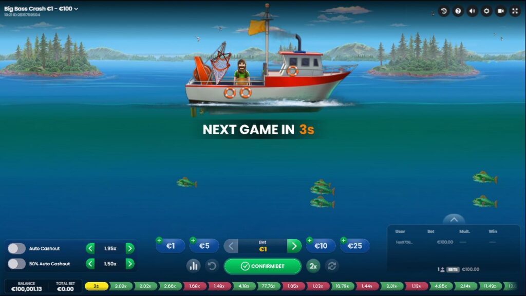 Testei como jogar Big Bass Crash grátis