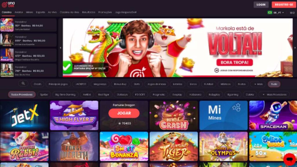 Top 5 Melhores Jogos na Plataforma de Jogo Onabet